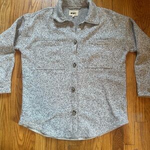 Madewell Gray Button-Up Shirt